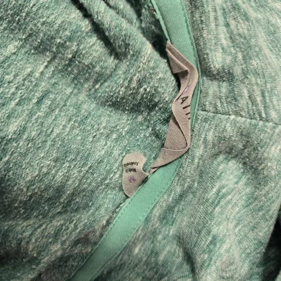 Athleta Coronada Funnel Cowl Neck Pullover Sweatshirt Blue Medium - Picture 4 of 4